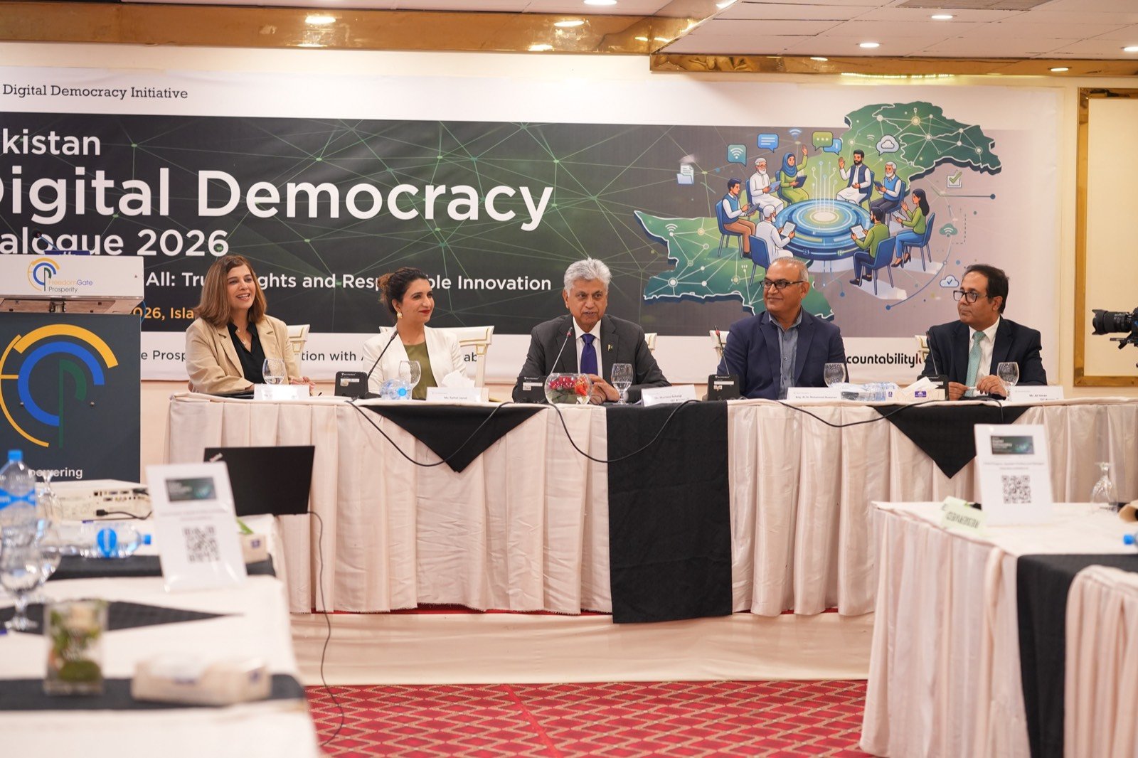 Session I panel at the Pakistan Digital Democracy Dialogue 2026