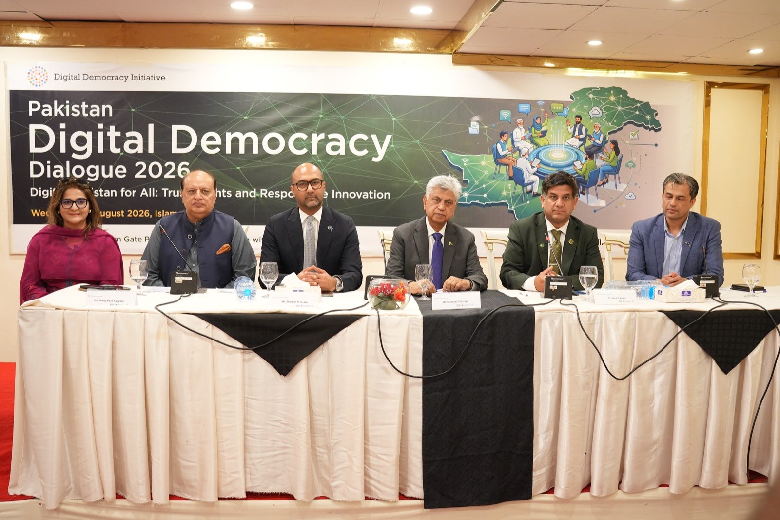 Head-table panel at the Dialogue